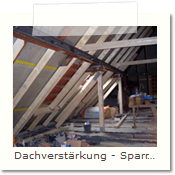 Dachverstärkung - Sparrenund Pfetten Lohstr.in München