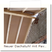 Neuer Dachstuhl mit Pavatex-Unterdach in Forstenried