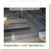 Reparatur und Verstärkung der Balkenlage in München Lohstraße 16